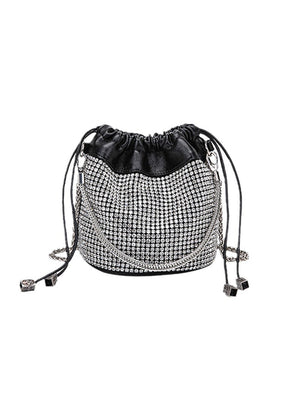 Chain Diamond Beam Pocket One Shoulder Bag