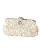 Retro Handmade Pearl Clutch Bag