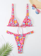 Sexy Split Printed Bikini