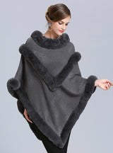 Turtleneck Pullover Cloak Shawl