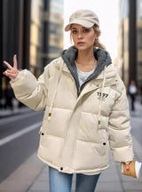 Fake Two Coats Padded Loose Cotton-padded Coat