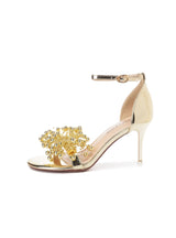 Beaded Pearl Banquet High Heels Sandals