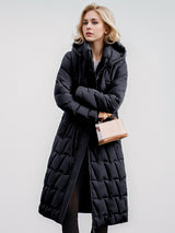 Over-the-knee Long Slim and Thick Down Coat