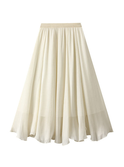 High Waist Pearlescent Yarn Irregular Skirt