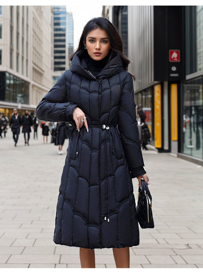 Winter Loose Hooded Long Cotton-padded Coat