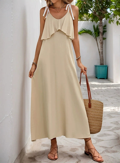 Sleeveless Suspender Loose Casual Dress