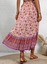 Women Hi Lo Bohemian Printed Skirt