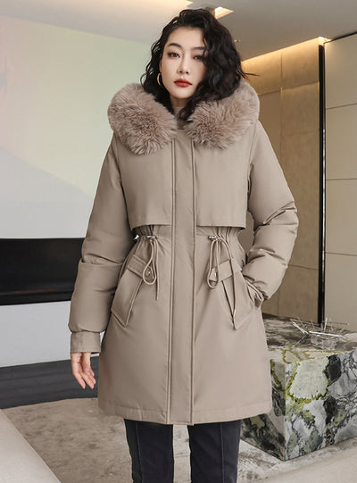 Casual Long Loose Cotton-padded Jacket