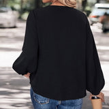 Long Sleeve Black Retro Shirt