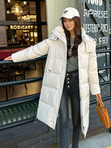 Medium and Long Loose Over-the-knee Cotton-padded Jacket