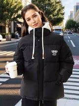 Fake Two Padded Cotton-padded Jacket Coats