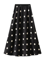 Summer Retro Acetic Acid Polka-dot Skirt