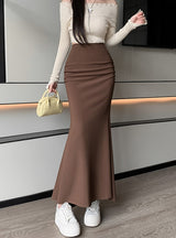 Elastic Slim Fishtail Skirt