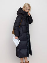 Loose Over-the-knee Padded Long Cotton-padded Jacket