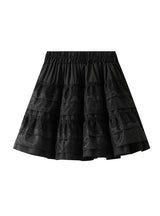 Elastic Waist Lace Cake Skirt