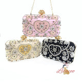 Hand-inlaid Diamond Slung Oblique Dinner Bag