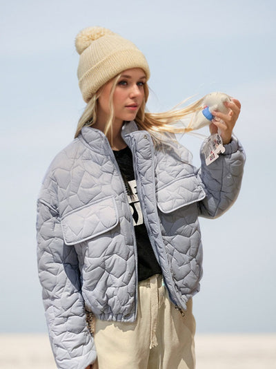 Short Diamond Light Loose Cotton-padded Jacket