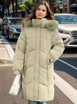 Thickened Medium and Long Over-the-knee Down Jacket