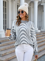 Fashion Semi-turtleneck Knitted Loose Sweater