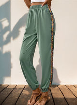 Leisure Splicing Ribbon Pant