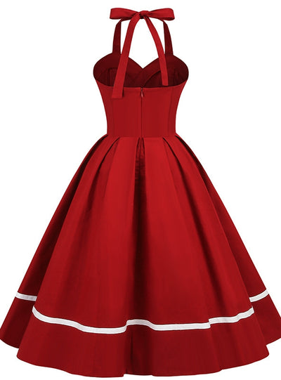 Retro Spell Silm Waist 50S Dress