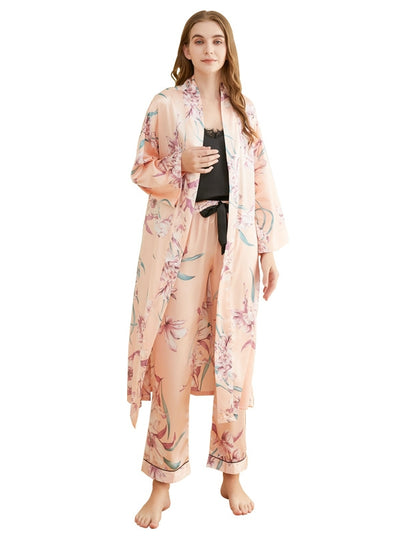 Sling Printed Pajamas Three-piece Suit