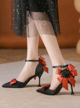 Princess Banquet Bow Flower High Heels