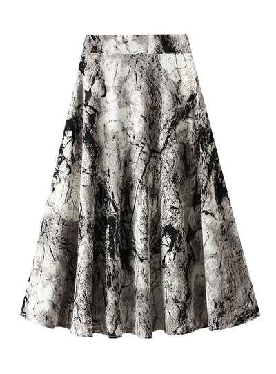 Landscape Painting Print Skirt