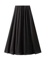 Satin Medium to Long A-line Skirt