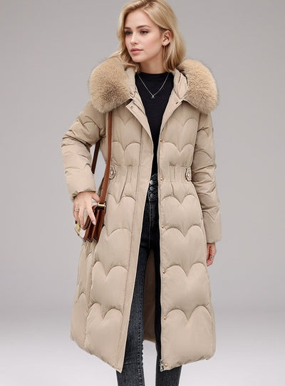 Medium and Long Slim Thick Cotton-padded Jacket Coat