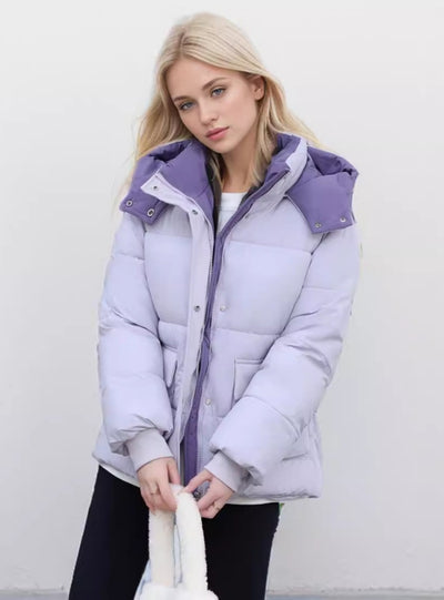 Short Hooded Padded Cotton-padded Jacket