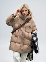 Loose Hooded Casual Cotton-padded Jacket Padded Coat