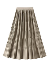 High Waist Pleated Skirt