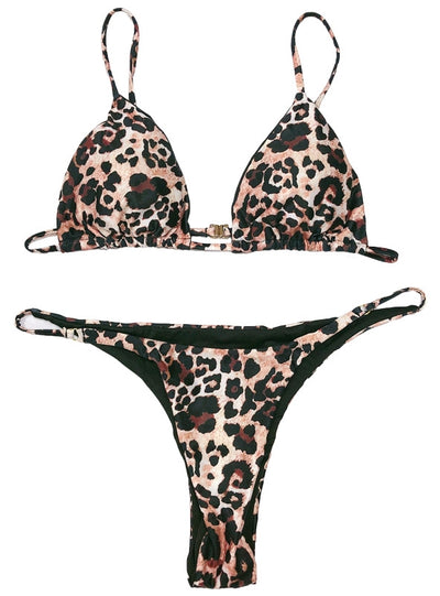 Sexy Leopard Two Piece Bikini