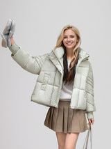 Loose Padded Hooded Cotton-padded Jacket Coat