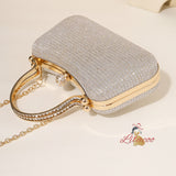 Diamond-studded Party Dress Handbag