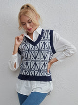 Fashion Geometric Sweater Vest