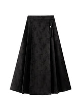 Chinese National Wind Jacquard High Waist Skirt