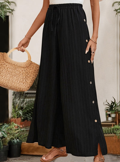 Casual High Waist Wide Leg Trousers Pant