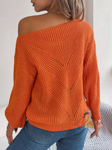 Leisure Hollow Long Sleeve Sweater