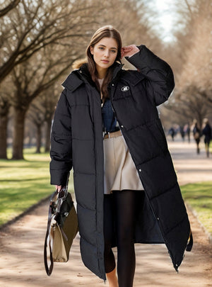 Long Padded Over-the-knee Cotton-padded Jacket Coat