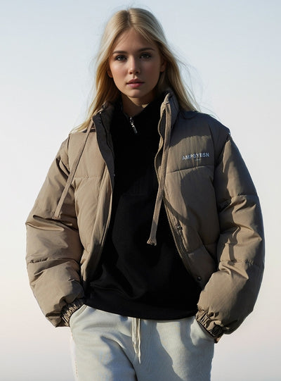 Short Thick Cotton-padded Jacket