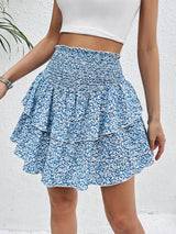 Play Slim Floral Short Skirt