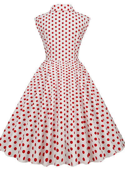 Women Polka Dot Retro 50S Dress