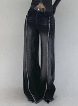 Loose Straight Low Waist Jeans