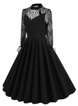 Hollow Backless Lace Retro Halloween Dress