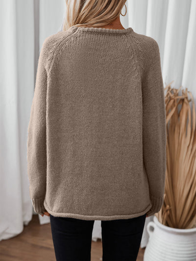 Loose Round Neck Leisure Curling Sweater