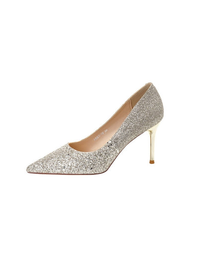 Sequined Gradient Wedding Shoes