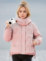 Short Cotton-padded Down Coat