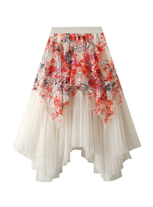 Palace Printed Irregular Gauze Skirt